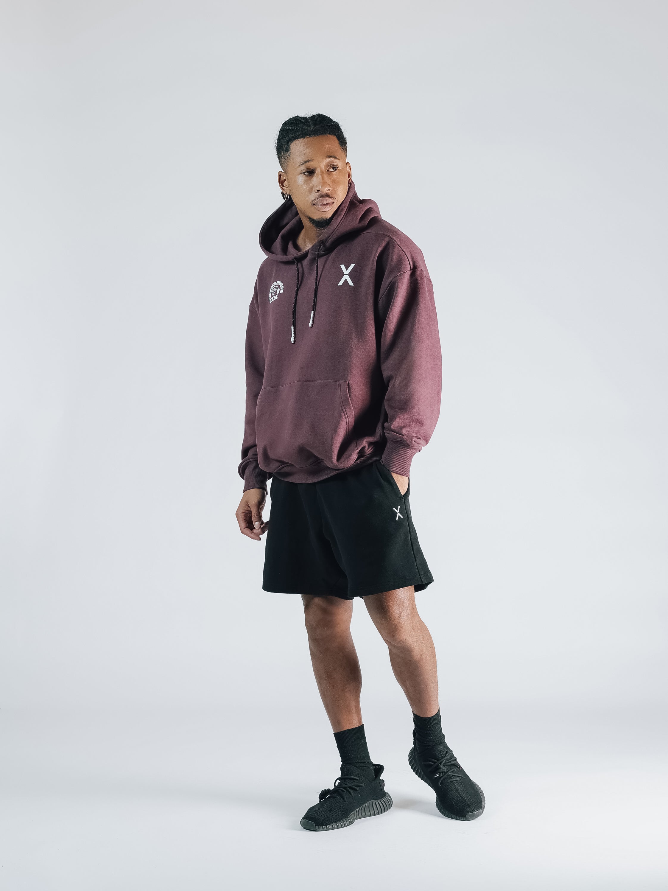 POWER HOUSE LOGO SWEAT HOODIE【BURGUNDY】