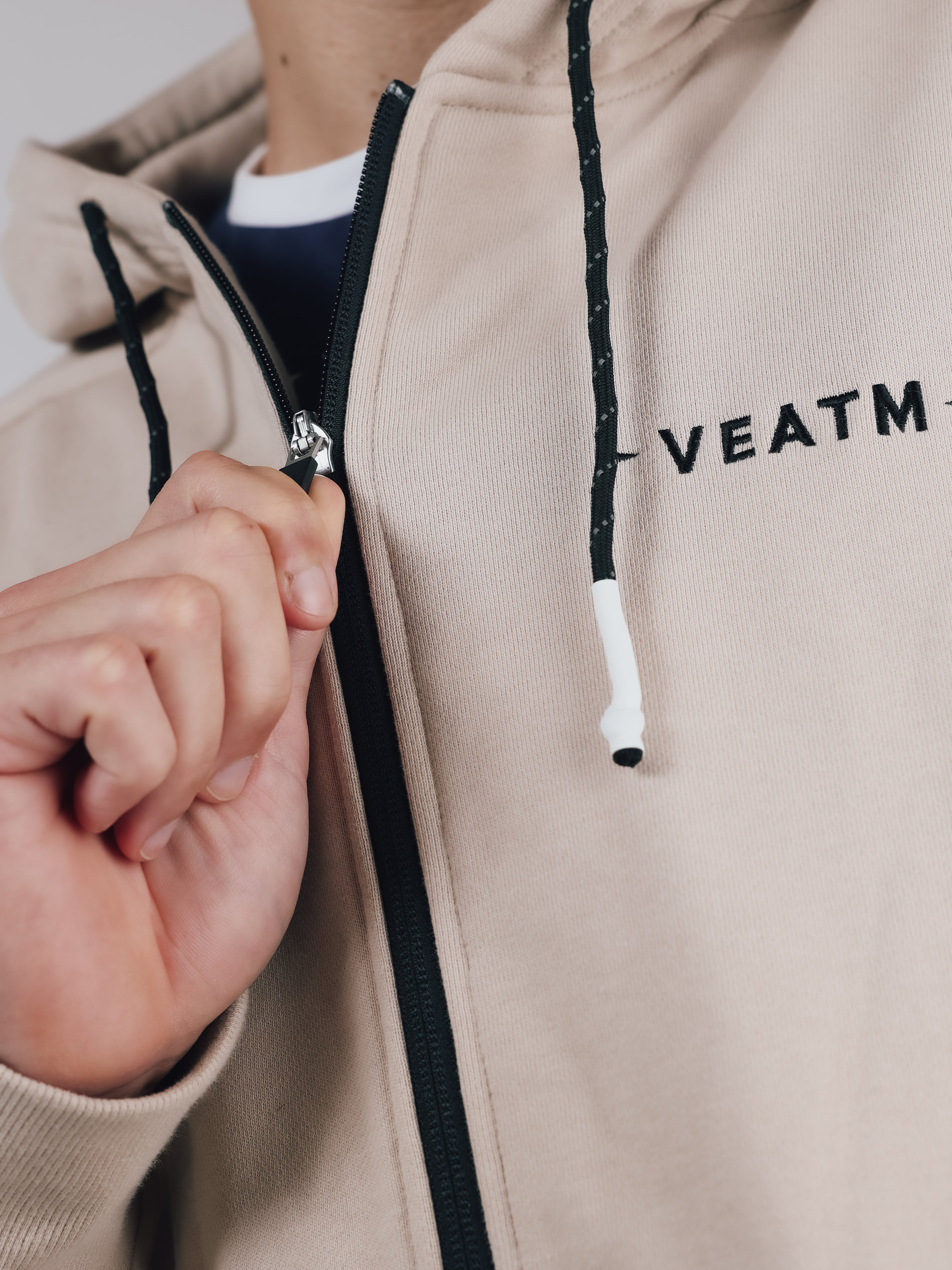 SWEAT FULL ZIP HOODIE【BEIGE】