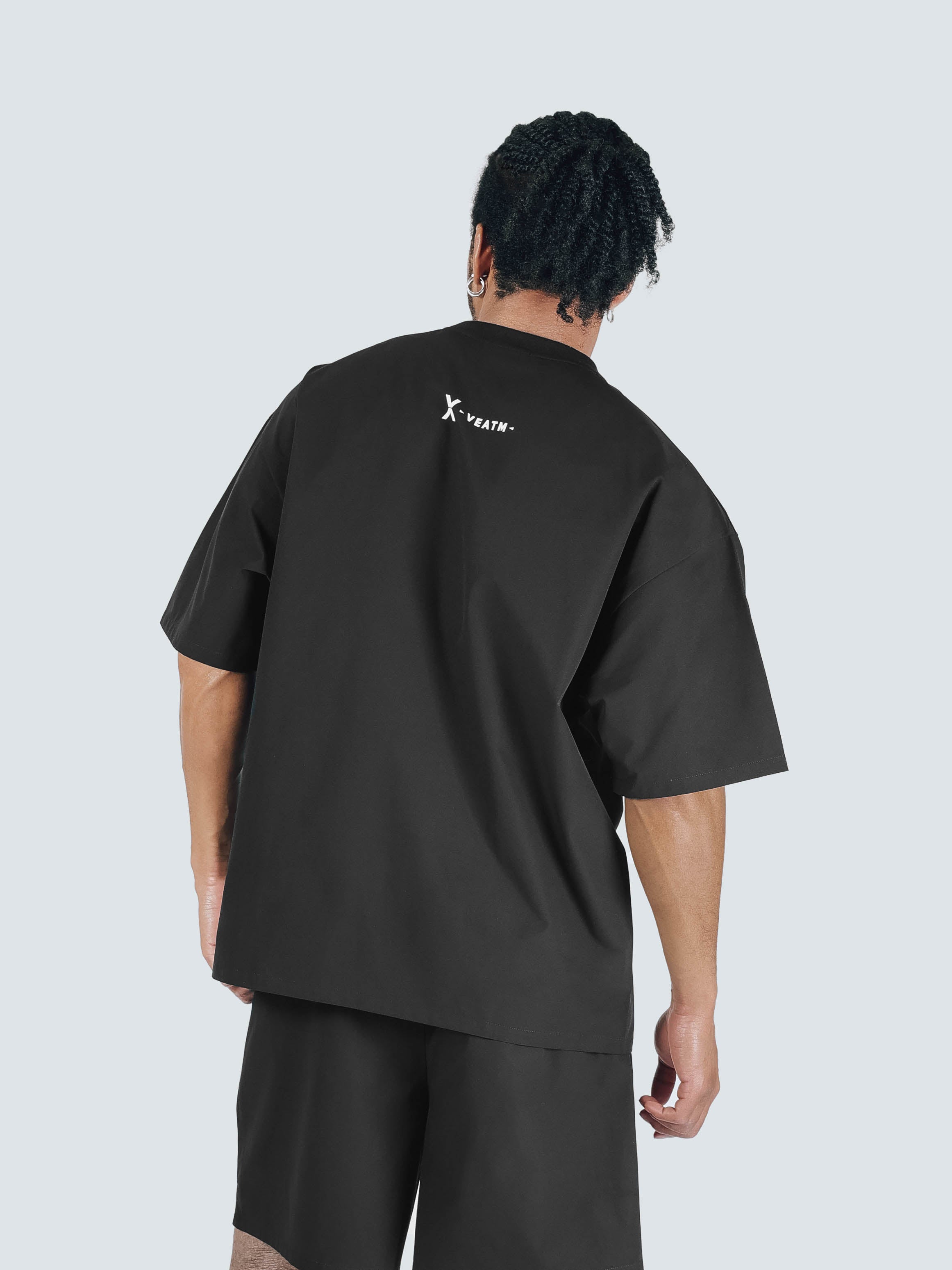 SHORT SLEEVE WOVEN BIG T-SHIRT