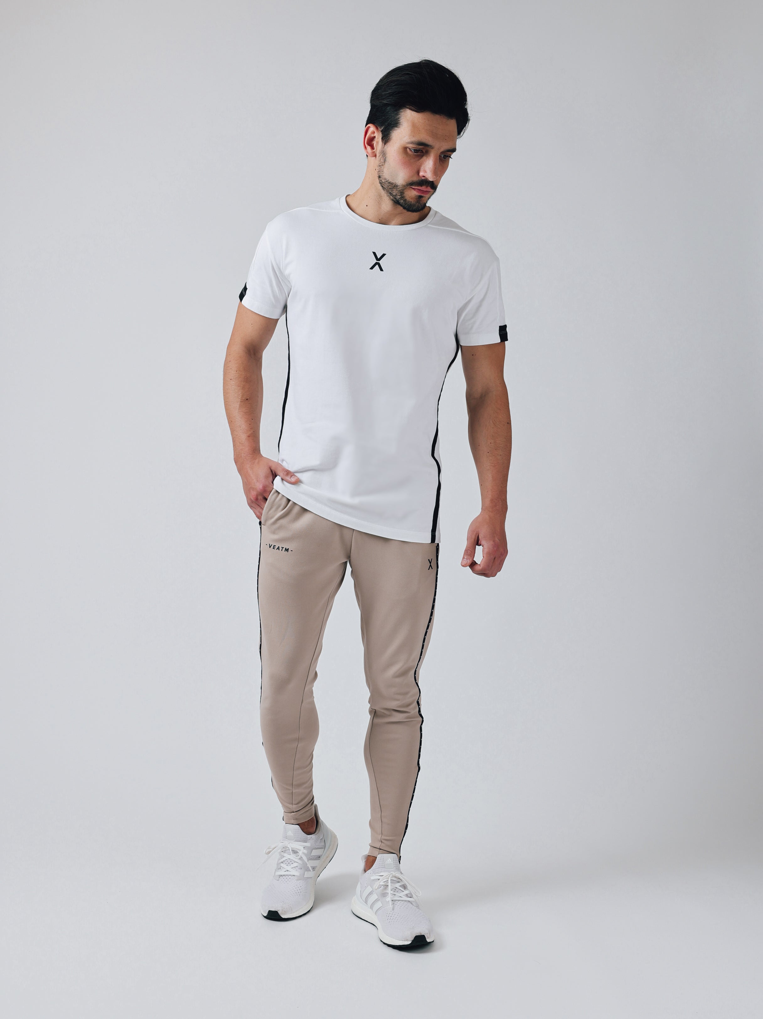 SHORT SLEEVE SLIM T-SHIRT【OFF WHITE】