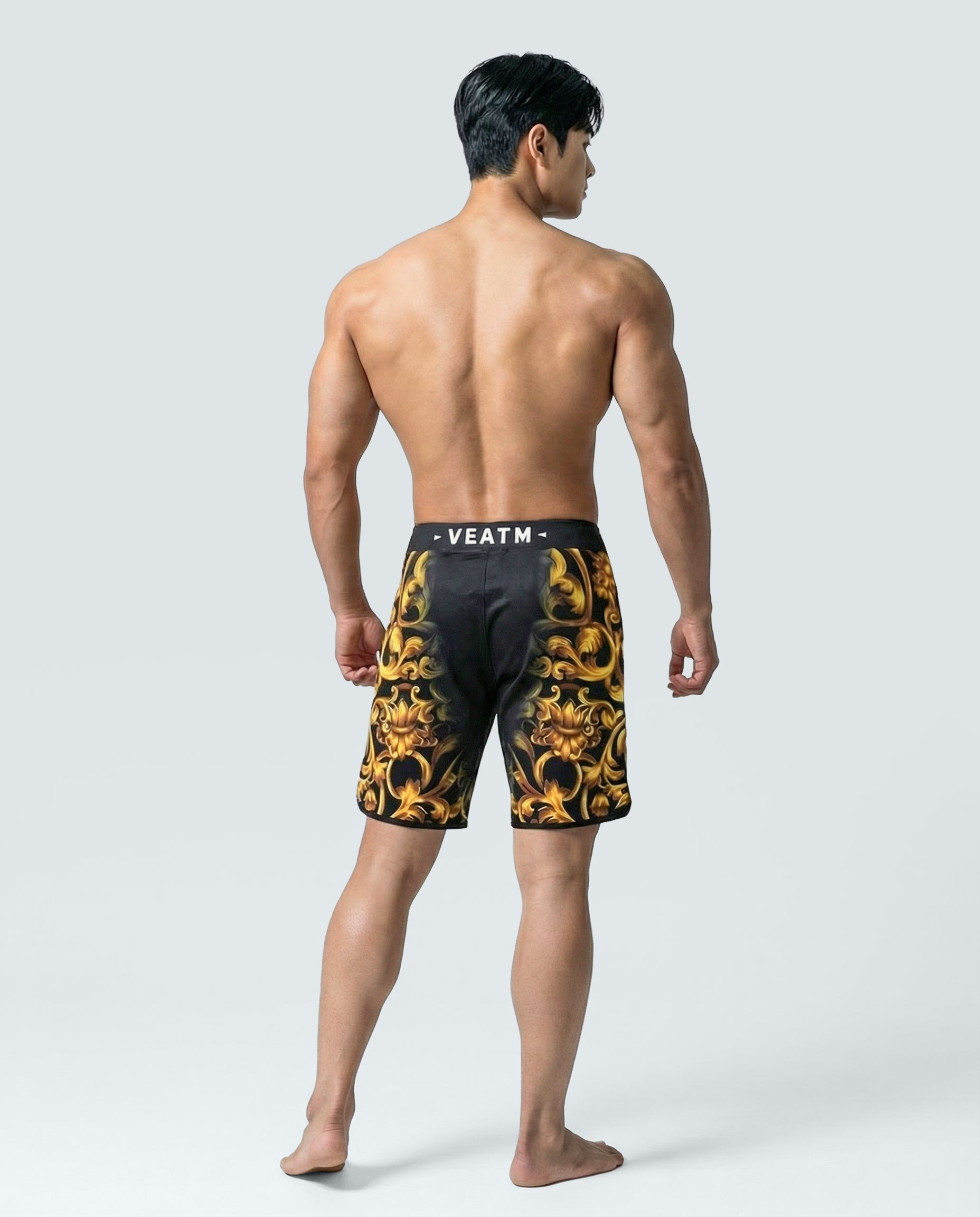 BAROQUE GRAPHIC SURF SHORTS