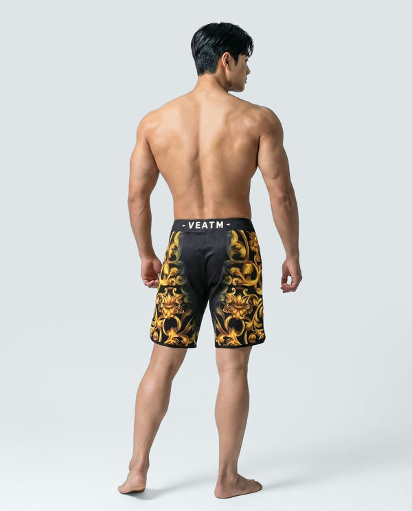 BAROQUE GRAPHIC SURF SHORTS