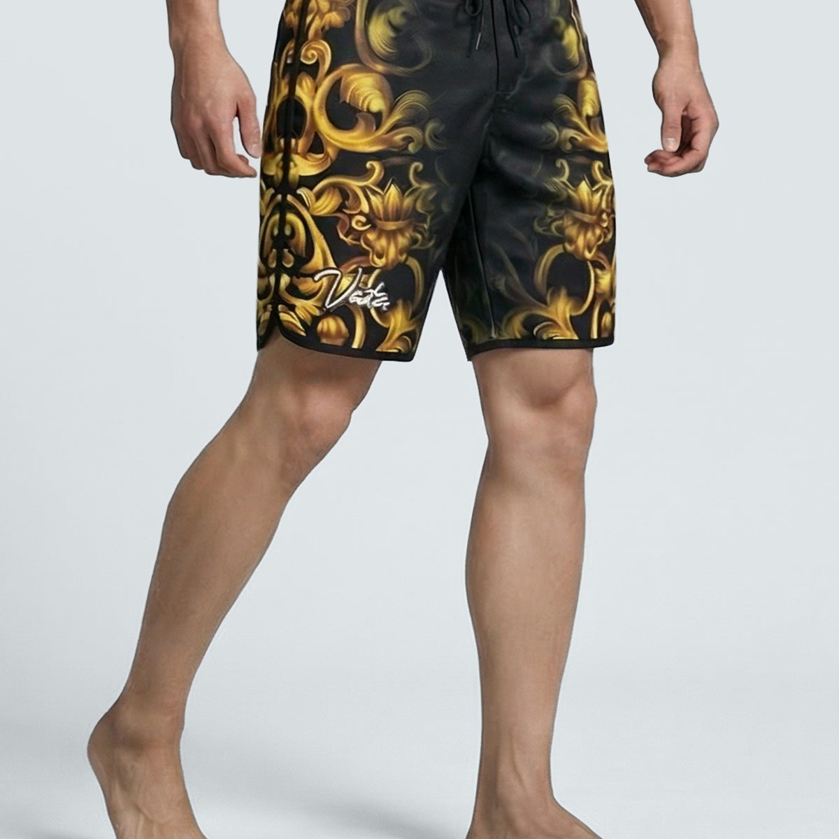 BAROQUE GRAPHIC SURF SHORTS