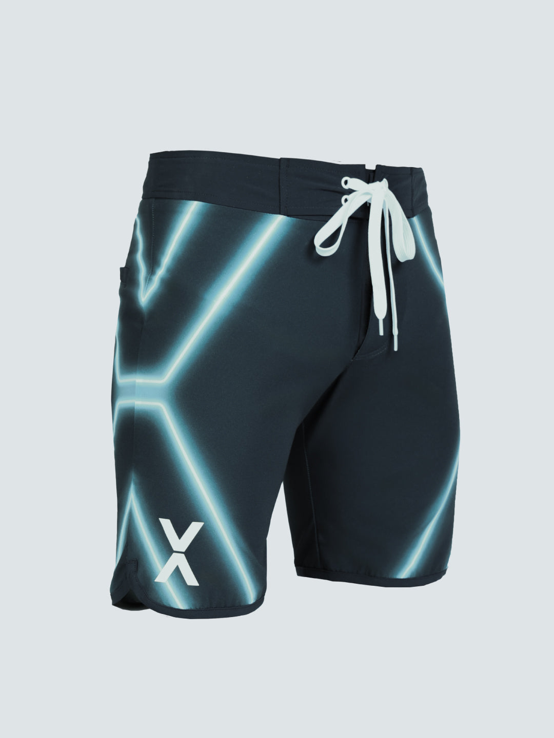 NEON GRAPHIC SURF SHORTS