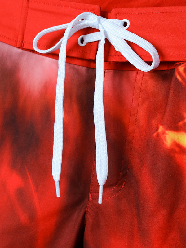 FLAME GRAPHIC  SURF SHORTS