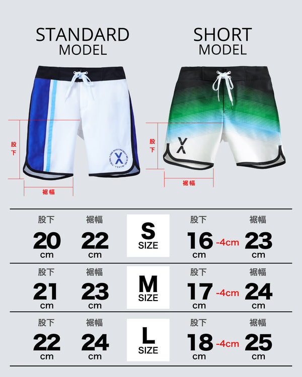 LINE GRADIENT SURF SHORTS[予約商品]