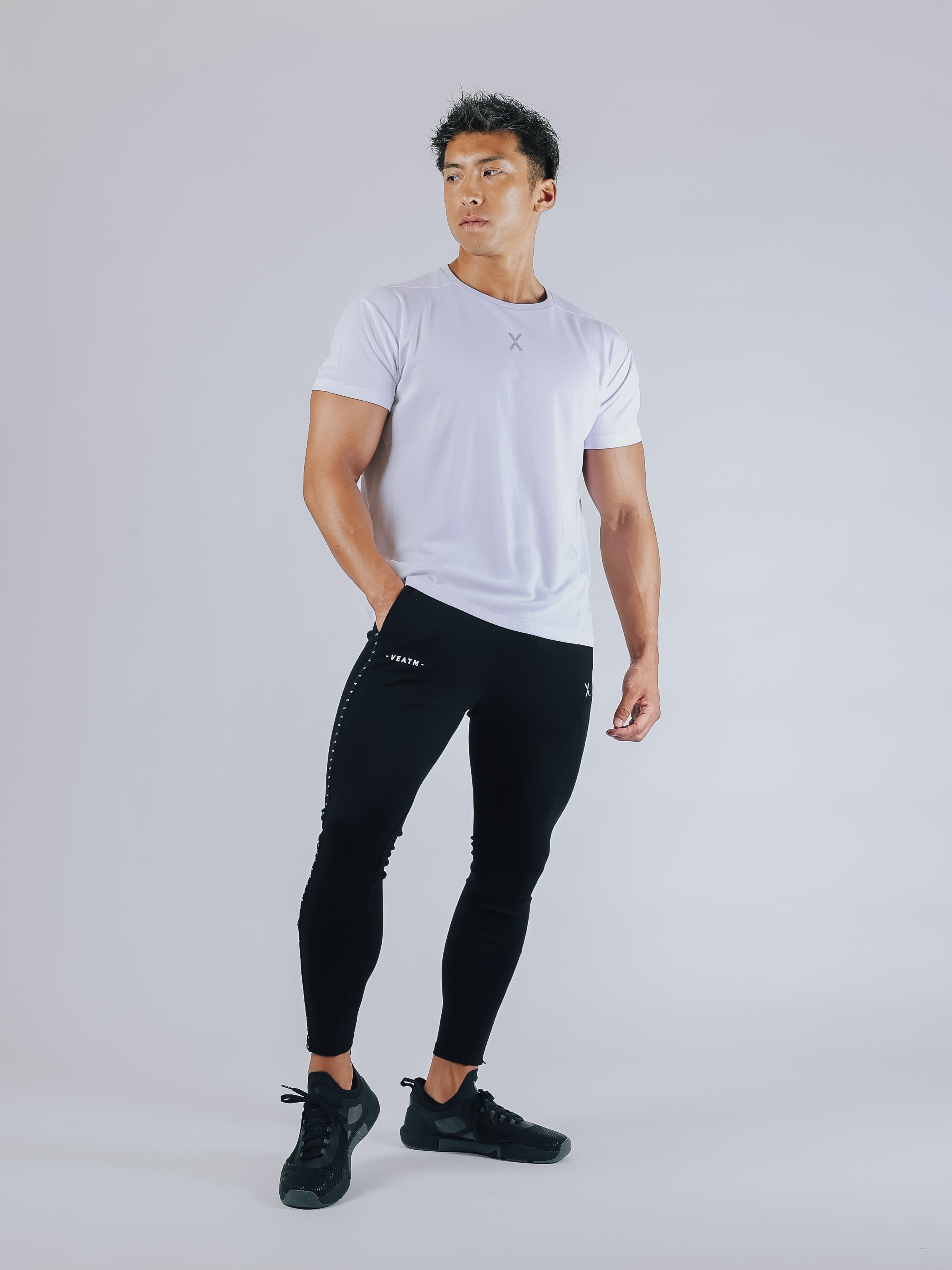 SHORT SLEEVE SLIM DRY T-SHIRT【OFF WHITE】