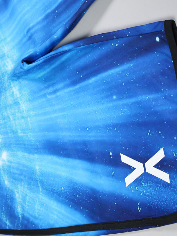 UNDER WATER BEAMS GRAPHIC SURF SHORTS