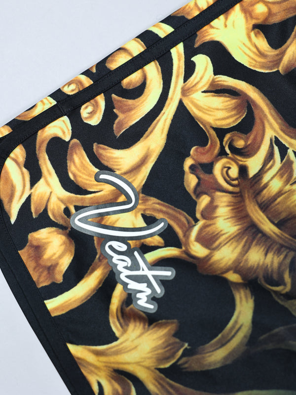 BAROQUE GRAPHIC SURF SHORTS