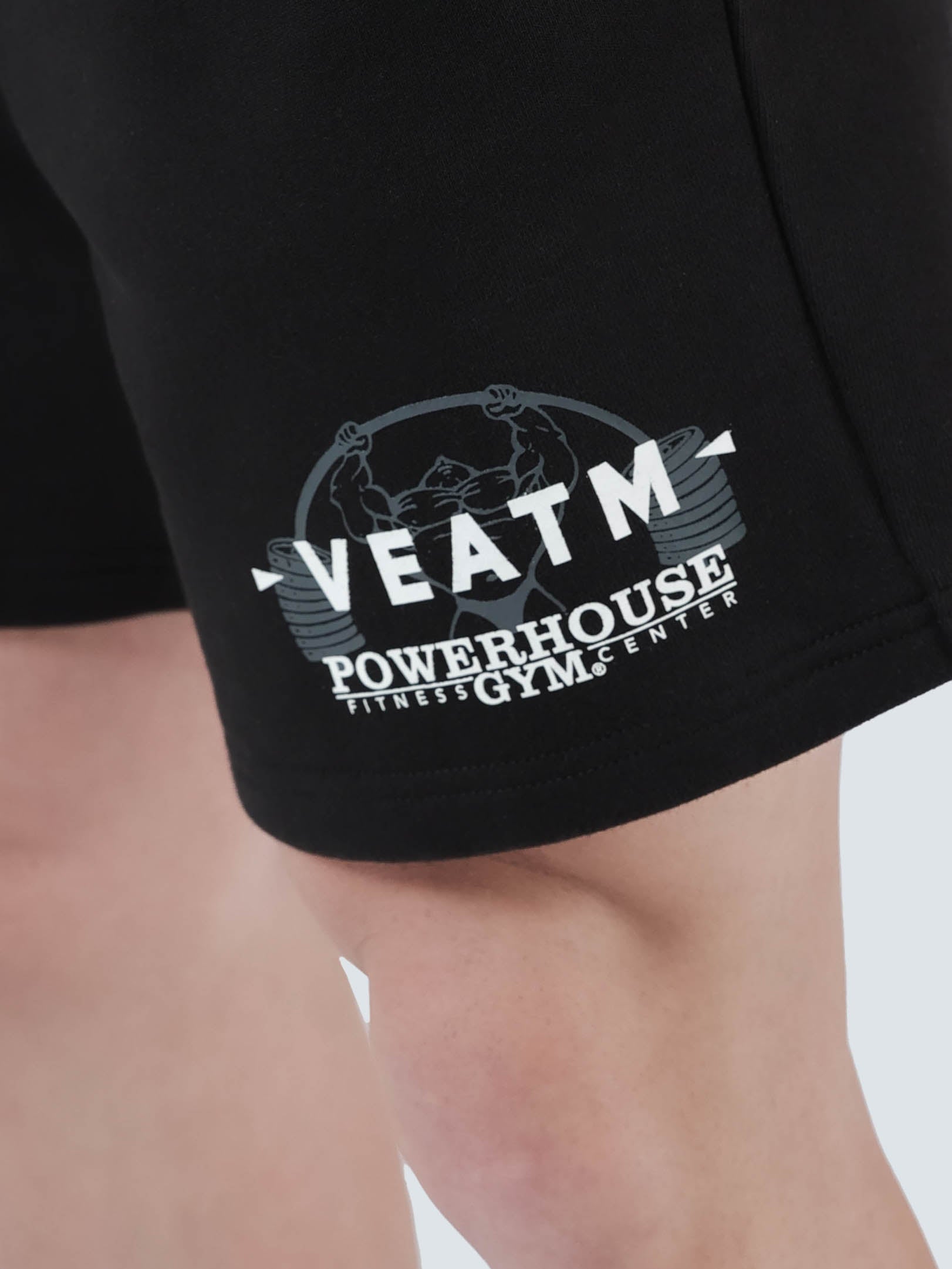 POWER HOUSE GYM LOGO SWEAT SHORT PANTS