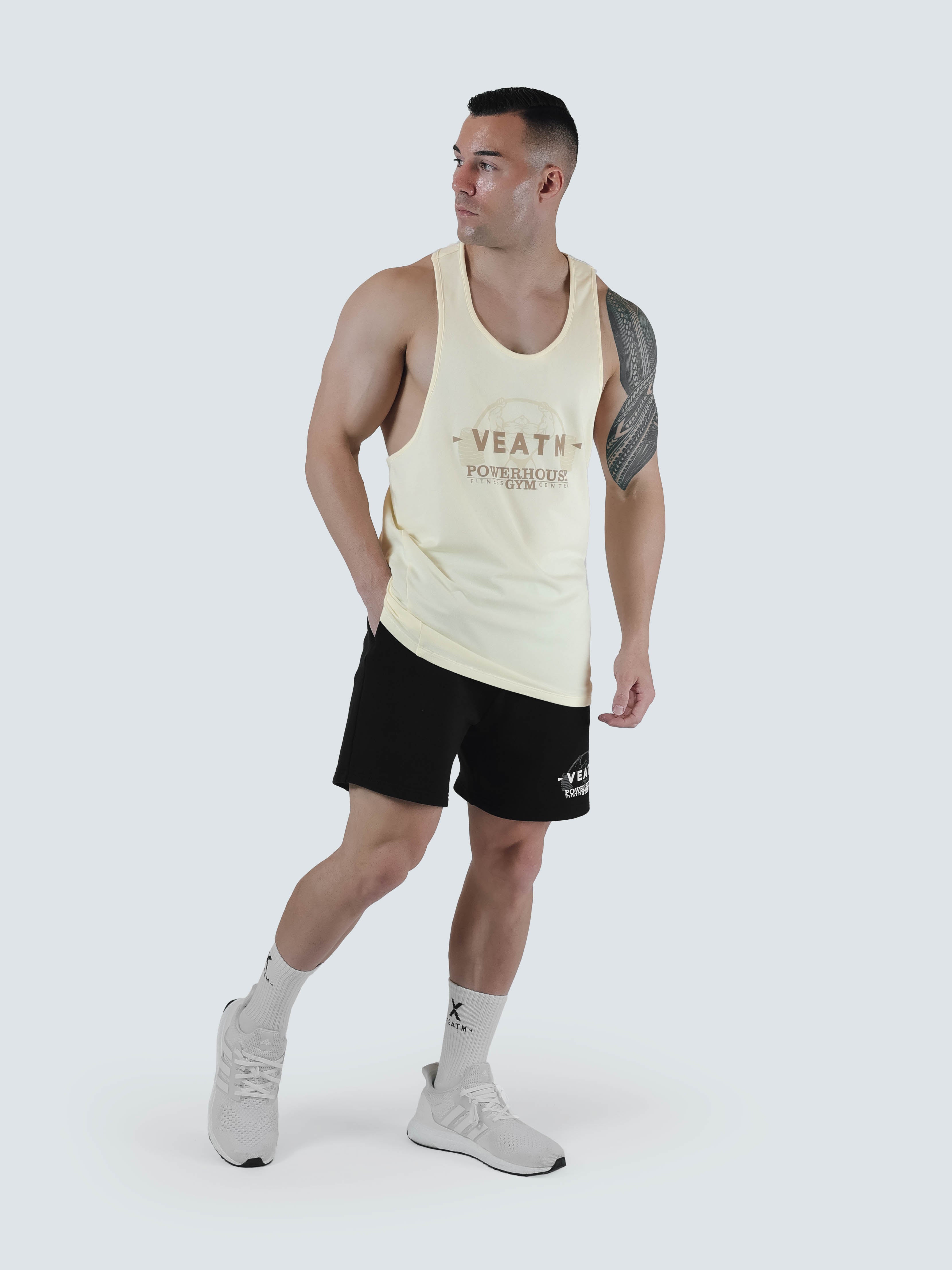 POWER HOUSE GYM LOGO YBACK TANK TOP