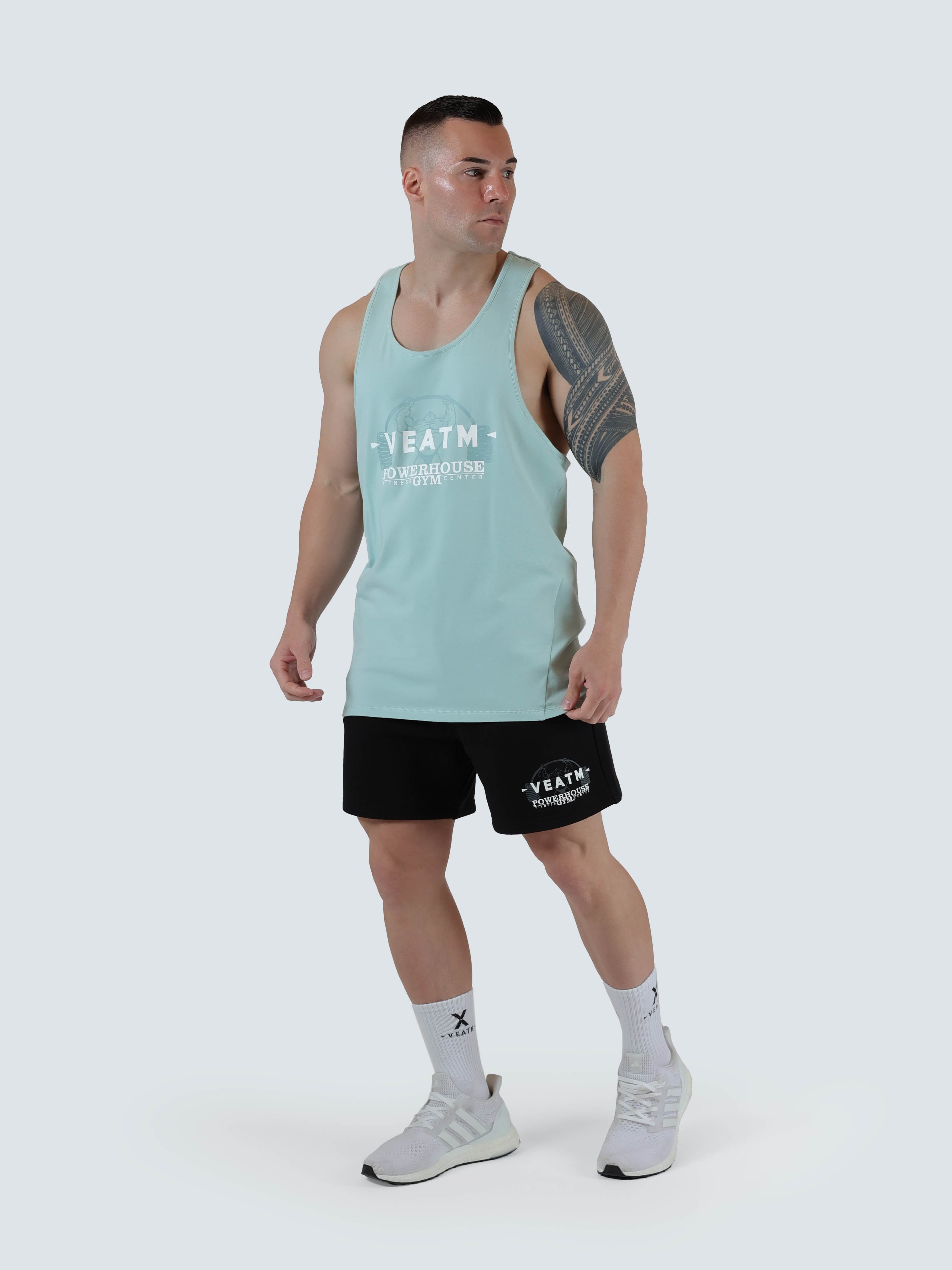 POWER HOUSE GYM LOGO YBACK TANK TOP