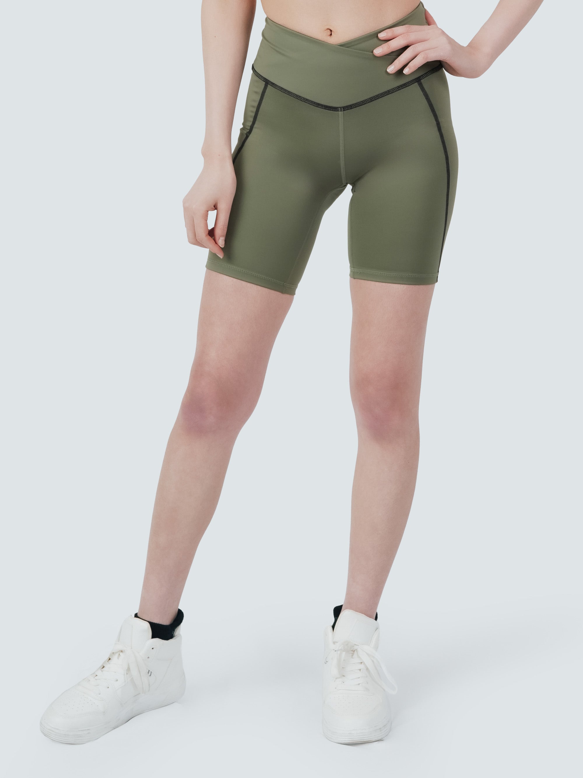 WAIST CROSS SHORT LEGGINGS