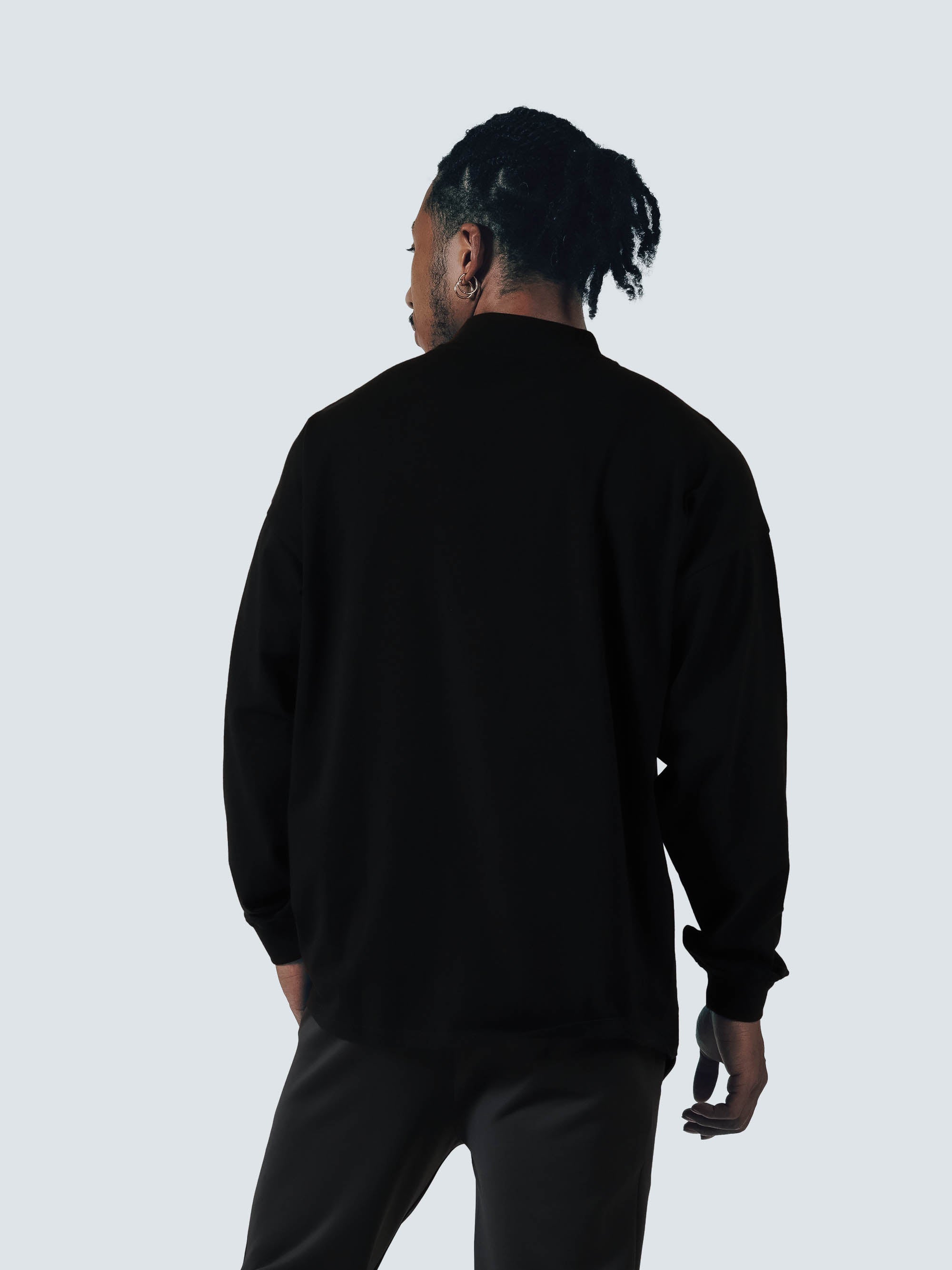 MOCK NECK LS T-SHIRT