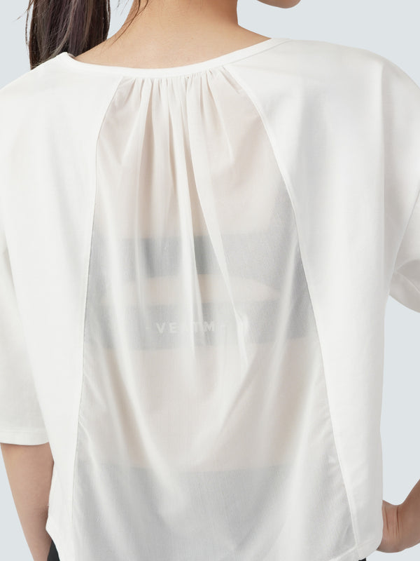 BACK MESH T-SHIRT
