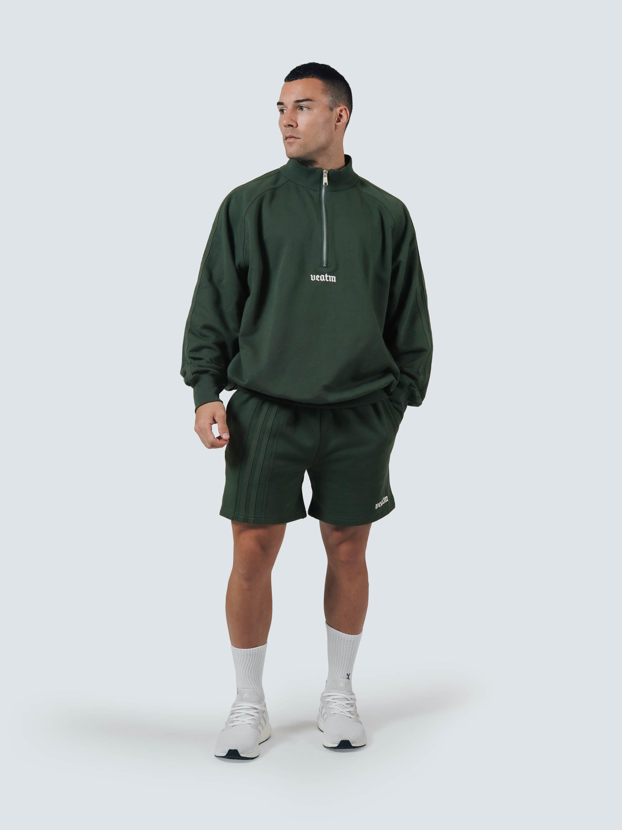 HEAVY WEIGHT LOOSE HALF ZIP