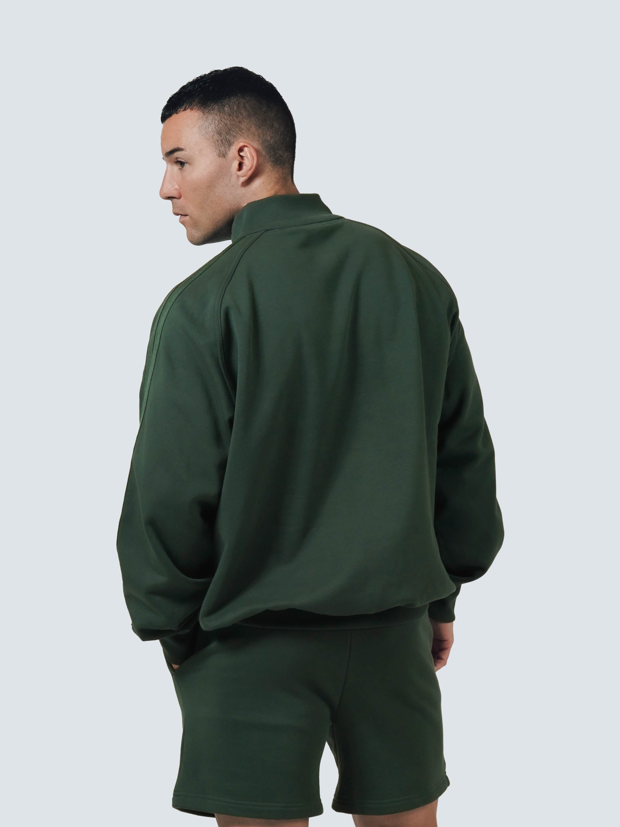 HEAVY WEIGHT LOOSE HALF ZIP