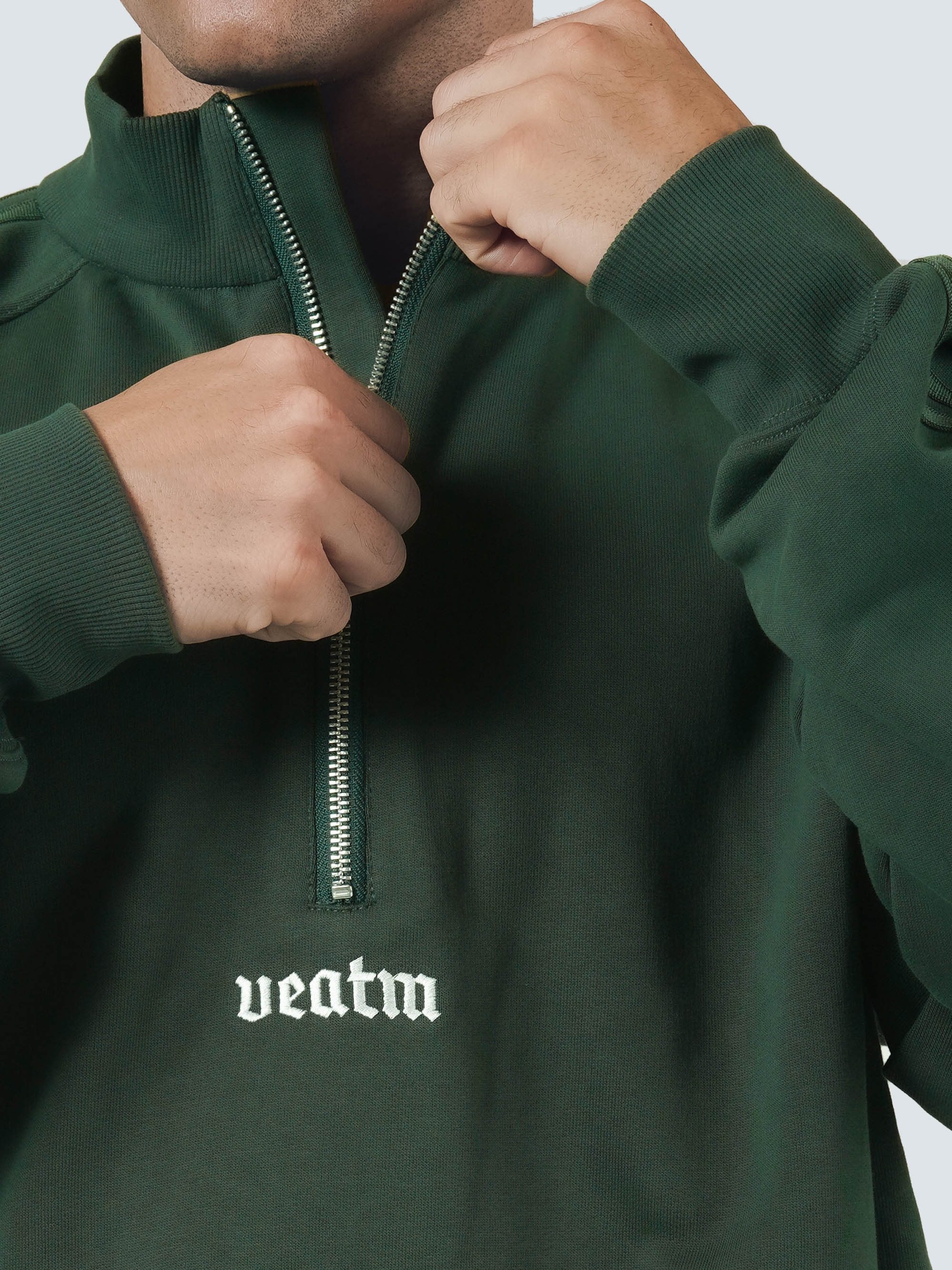 HEAVY WEIGHT LOOSE HALF ZIP