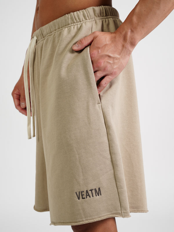 CUT-OFF SWEAT HALF PANTS
