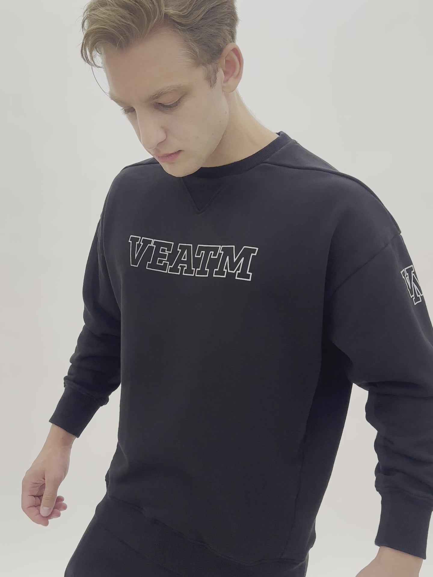 SWEAT CREW NECK PULLOVER【BLACK】